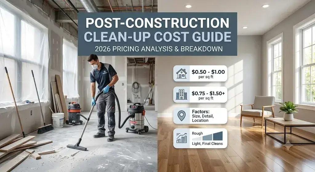 How Much Does Post Construction Clean Up Cost in 2026? A Complete Pricing Guide