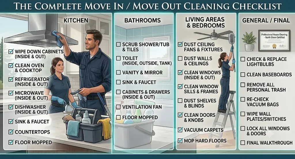 The Complete Move In / Move Out Cleaning Checklist
