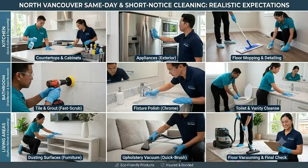 Same-Day and Short-Notice Cleaning in North Vancouver: What to Realistically Expect