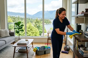 First House Cleaning Visit in North Vancouver